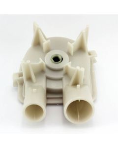 3363394 WHIRLPOOL WASHING MACHINE DRAIN PUMP ASSEMBLY - 1 LARGE,1 SMALL PORTS