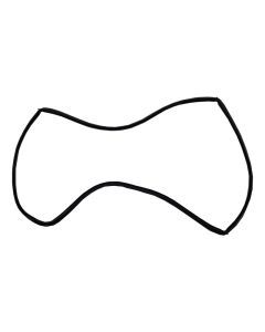 33803002 OVEN DOOR SEAL 4 CLIP TECHNIKA EUROMAID