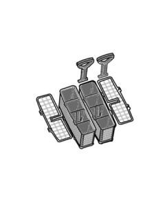 42091578 BASKET CUTLERY MODULAR GREY