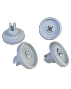 DWK003 DISHLEX, CHEF, SIMPSON, WESTINGHOUSE DISHWASHERS WHEEL & AXLE LOWER BASKET PACKET OF 4