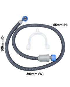 140020904243 AEG Washer Anti Flood Inlet Hose Hot & Cold 1500mm